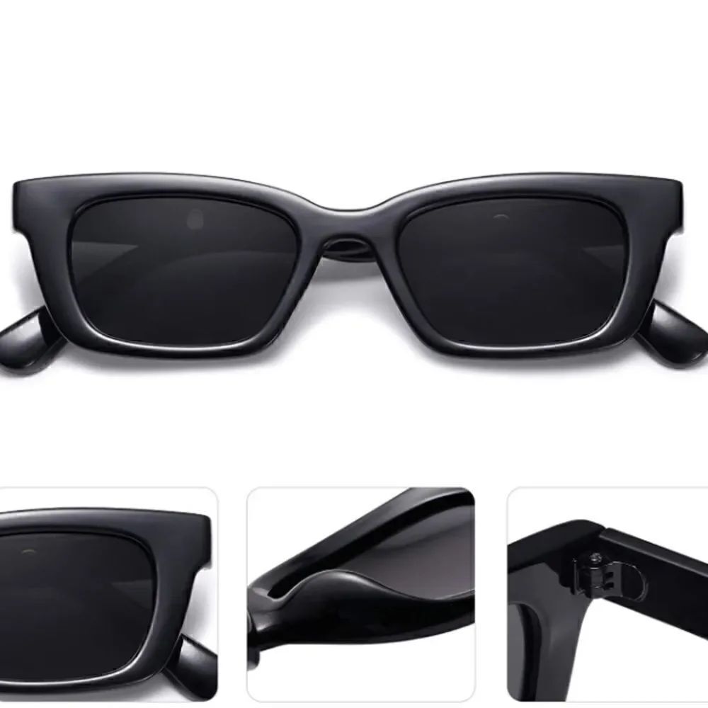 Rectangular Retro Chunky Sunglasses - Picture 4 of 5